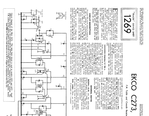 A274; Ekco, E.K.Cole Ltd.; (ID = 2285509) Radio