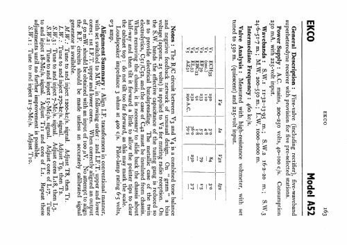 A52; Ekco, E.K.Cole Ltd.; (ID = 530919) Radio