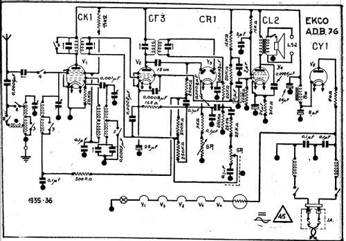 ADB76; Ekco, E.K.Cole Ltd.; (ID = 1200526) Radio