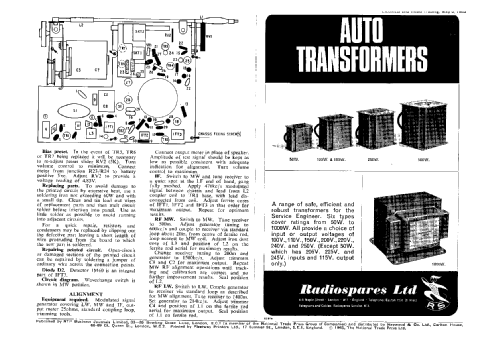 Transistor Portable PT 438; Ekco, E.K.Cole Ltd.; (ID = 1335711) Radio