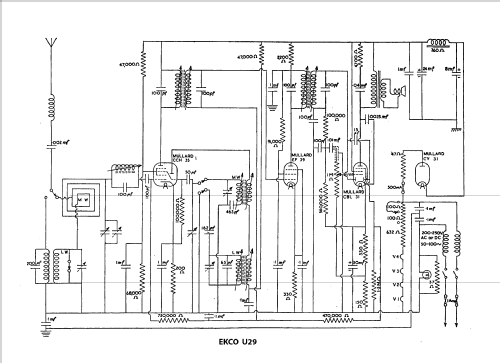 U29; Ekco, E.K.Cole Ltd.; (ID = 762150) Radio