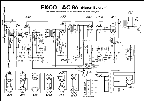 AC86; Ekco Radio, (ID = 761367) Radio