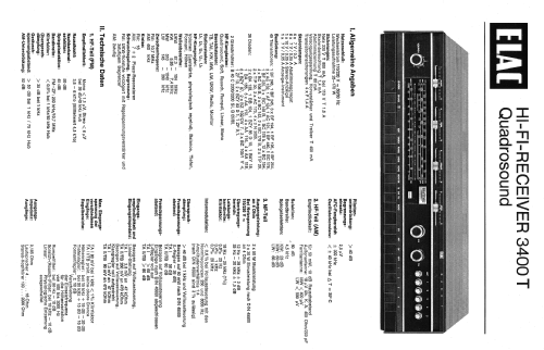 3400T; Elac Electroacustic (ID = 700571) Radio