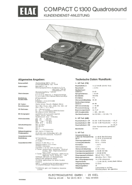 Compact C1300 Quadrosound; Elac Electroacustic (ID = 2900397) Radio
