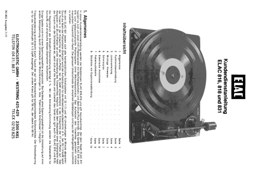 PC816; Elac Electroacustic (ID = 1828251) R-Player