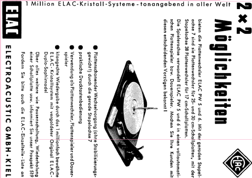 Miracord 5 PW5; Elac Electroacustic (ID = 1087176) Ton-Bild