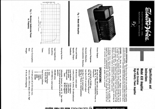 Circlotron Amplifier A50; Electro-Voice Inc.; (ID = 1389482) Ampl/Mixer