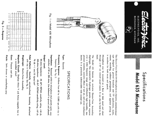 635; Electro-Voice Inc.; (ID = 1140834) Microphone/PU