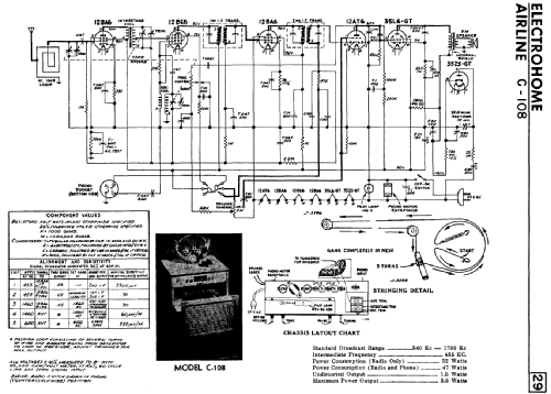 Airline C-108 ; Electrohome Dominion (ID = 2141506) Radio