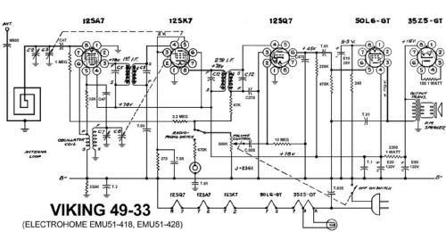 Chassis EMU51-418; Electrohome Dominion (ID = 1918384) Radio