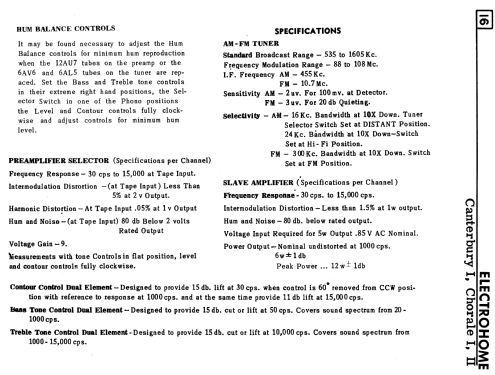 Chorale II ; Electrohome Dominion (ID = 2353749) Radio