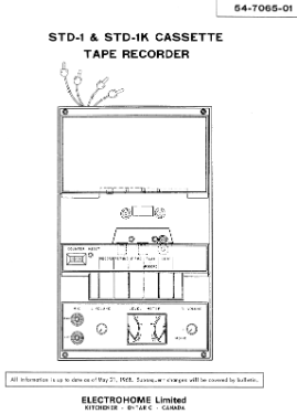 STD-1 ; Electrohome Dominion (ID = 3285585) R-Player