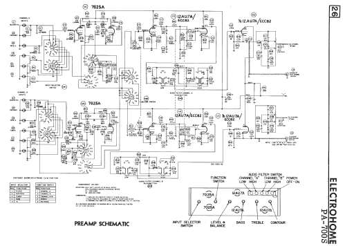 Stereo Amplifier PA-700S; Electrohome Dominion (ID = 2282720) Ampl/Mixer