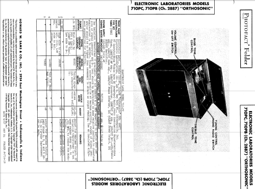 710PC 'Orthosonic' Ch= 2887; Electronic (ID = 563293) Radio