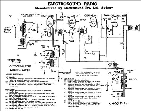 524/1; Electrosound Pty Ltd (ID = 793626) Radio