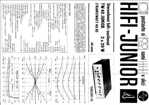 Transiwatt TW 40 B; Elektronika Praha; (ID = 427055) Kit