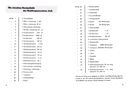 Lehrmittelaufbausatz für HF ; Elektro-Mechanik (ID = 1249335) teaching