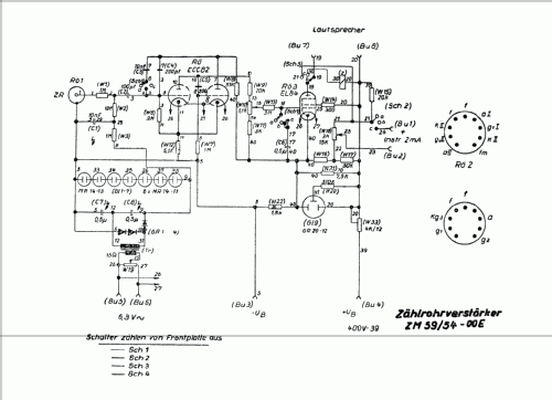 Zählrohrverstärker ZM 59/54, 111; Elektro-Mechanik (ID = 737619) teaching