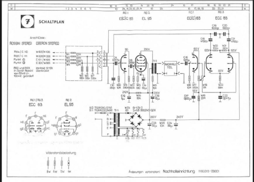 Nachhalleinrichtung mit Verstärker ; Elektroakustik (ID = 2399226) Ampl/Mixer