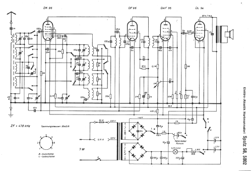 Spatz 58 5802; Elektroakustik (ID = 13954) Radio