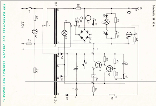 Schutzleiterprüfgerät SP 10A; Elektromess Dresden; (ID = 2409202) Ausrüstung