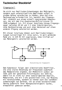 Gleichlauf-Messgerät EMT 422; Elektromesstechnik (ID = 2921673) Equipment