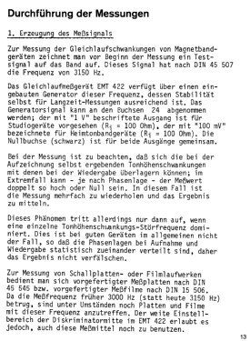 Gleichlauf-Messgerät EMT 422; Elektromesstechnik (ID = 2921684) Equipment