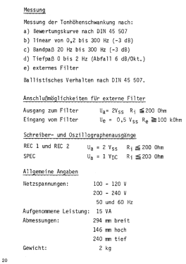 Gleichlauf-Messgerät EMT 422; Elektromesstechnik (ID = 2921691) Equipment