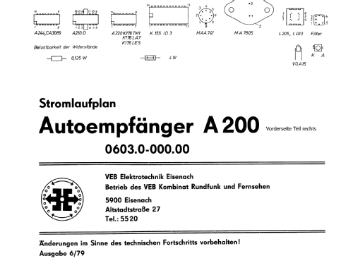 A200; Elektrotechnik (ID = 984870) Car Radio