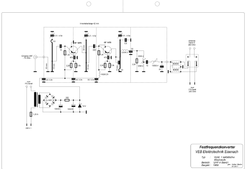 UHF Festfrequenz-Konverter ; Elektrotechnik (ID = 914218) Converter