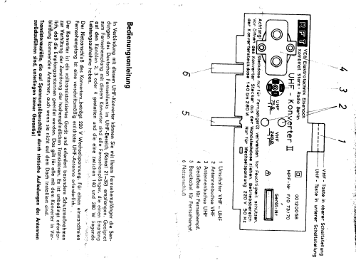 UHF-Konverter II ; Elektrotechnik (ID = 1054547) Converter