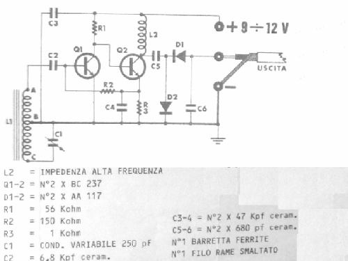 Solid State AM Receiver RS16; Elettronica Sestrese (ID = 1102712) Bausatz