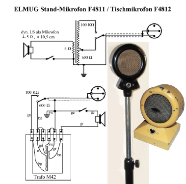 Tischmikrofon F4812; ELMUG, (ID = 2432375) Microphone/PU