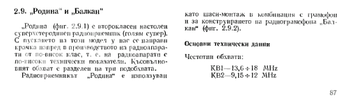 Balkan - Балкан RG II 56-1 - РГ II 56-1; Elprom KB Kliment (ID = 1330372) Radio