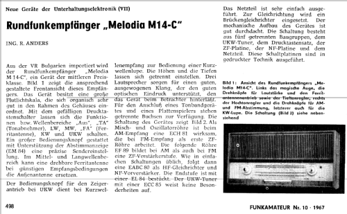 Melodia M 14-c; Elprom KB Kliment (ID = 93528) Radio