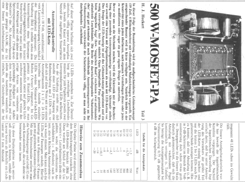 Hochleistungs - Verstärker 2 x 500 W PA; Elrad; Hannover (ID = 1955769) Kit