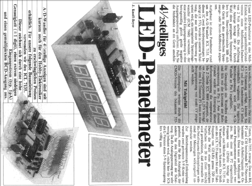 LED Panelmeter - Einbau-Voltmeter 4,5 stellig; Elrad; Hannover (ID = 1936853) Kit