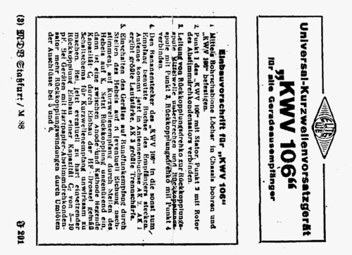 KW-Vorsatz 104 ; ELTEWE, Radio- und (ID = 66825) Converter