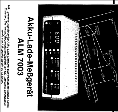 Akku-Lade-Messgerät ALM 7003; ELV Elektronik AG; (ID = 1960136) Equipment