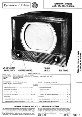 650 Ch= 120118B; Emerson Radio & (ID = 2788190) Television