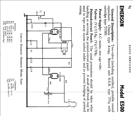 E500 Ch=A1095; Emerson Electronics (ID = 581066) R-Player