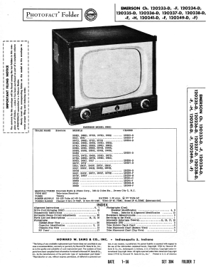 1014J Ch= 120233-F; Emerson Radio & (ID = 2707755) Fernseh-E