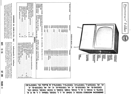 1107F Ch= 120269-L; Emerson Radio & (ID = 2678246) Television