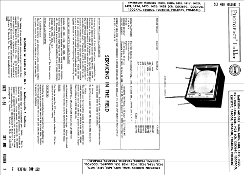 1404 Ch= 120400S; Emerson Radio & (ID = 966635) Television