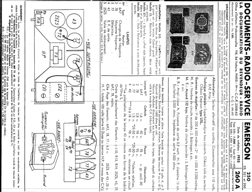 350LW Ch= H-5-L; Emerson Radio & (ID = 2374694) Radio