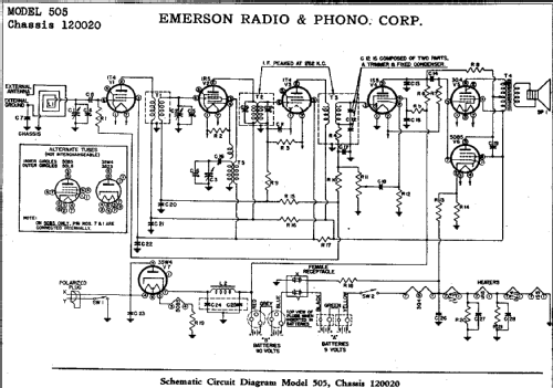 505 Ch= 120020; Emerson Radio & (ID = 281713) Radio