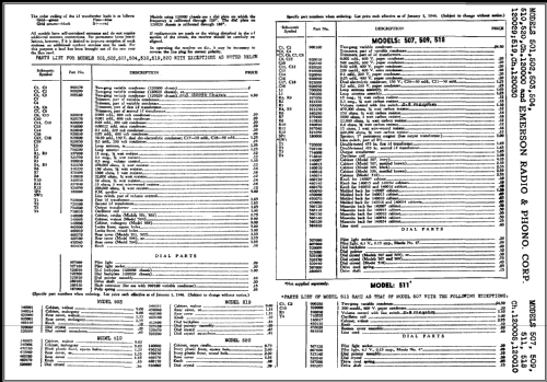 510 ch= 120029; Emerson Radio & (ID = 421978) Radio