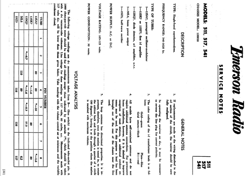 517 Moderne Ch= 120010; Emerson Radio & (ID = 1183254) Radio