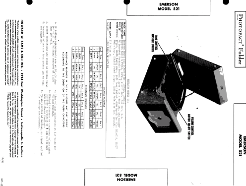 521 Ch= 120031; Emerson Radio & (ID = 508619) R-Player