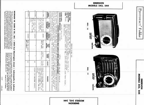 543 Ch= 120046; Emerson Radio & (ID = 836100) Radio